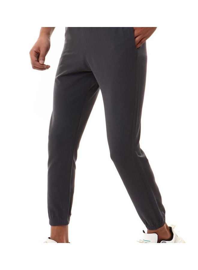 WHITE RABBIT - Casual Cotton SweatPant With Elastic Waist Dark Grey - Image 1