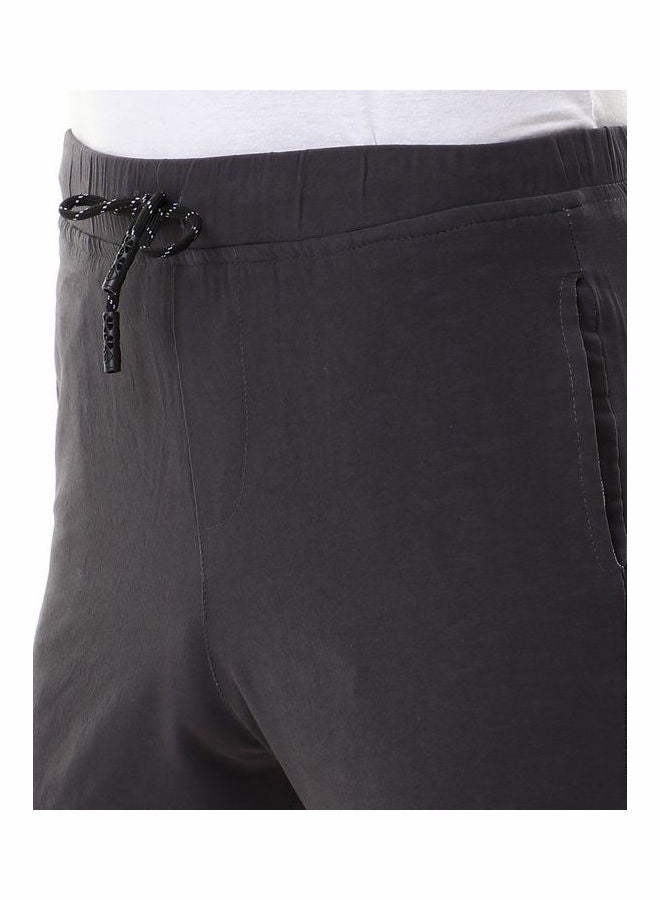 WHITE RABBIT - Casual Cotton SweatPant With Elastic Waist Dark Grey - Image 1