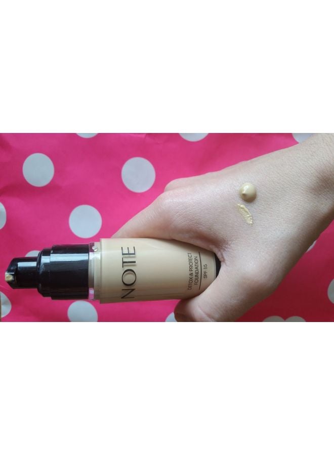 Note Detox And Protect Liquid Foundation SPF15 03 - Medium Beige - Image 5