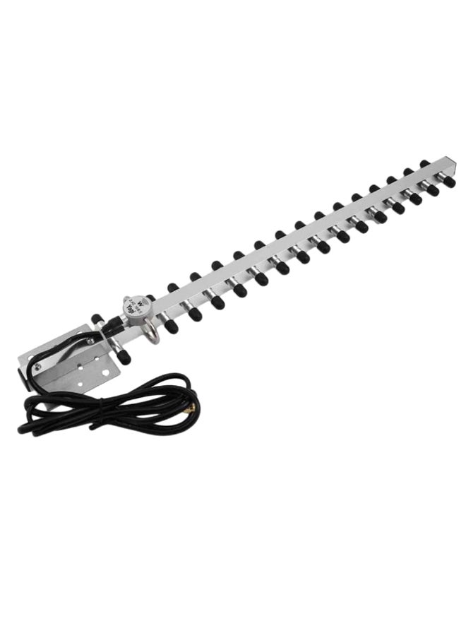 ليشب موسِّع إشارة لاسلكي محمول لجهاز استقبال إشارات شبكة WLAN، بقدرة 16 ديسيبل آيزوتروبي وتقنية واي فاي أسود/ فضي - Image 3