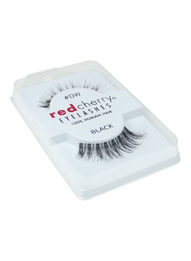 DW Human Hair False Eyelashes Black