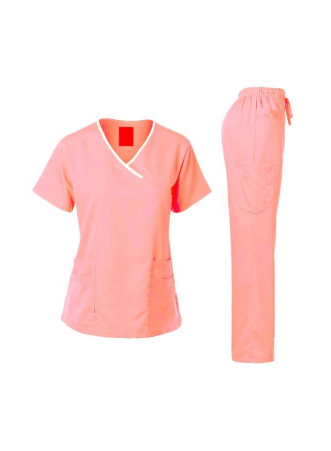 Veronica - 2-Piece Uniform T-Shirt With Pants Pink - Image 1