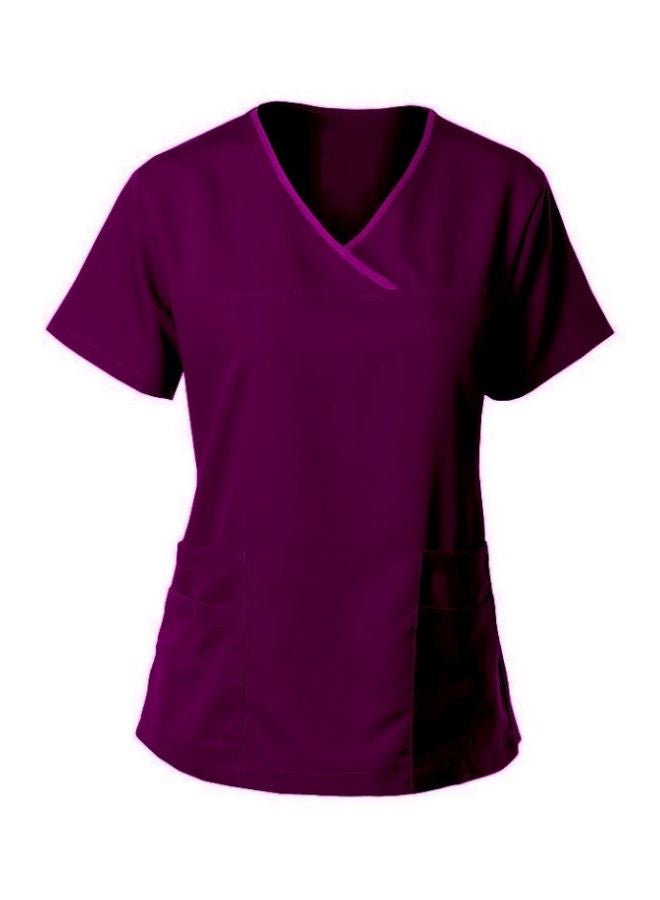 Veronica - 2-Piece Uniform T-Shirt With Pants Purple - Image 1