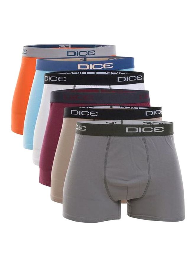 DICE 6-Piece Slim Fit Boxer Set Multicolor  - Image 1