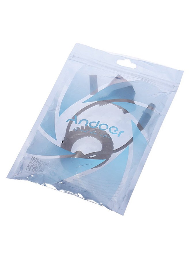 ANDOER D-Tap Male To Mini XLR 4 Pin Coiled Cable Black/Silver - Image 5