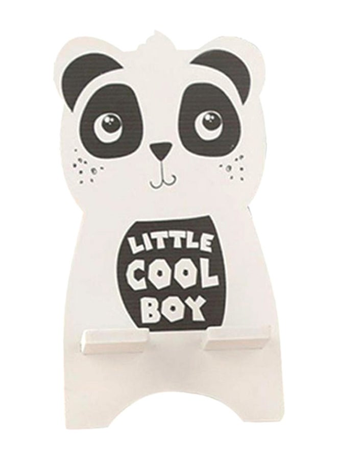 Bluelans Cute Panda Wooden Phone Stand White/Black  - Image 1