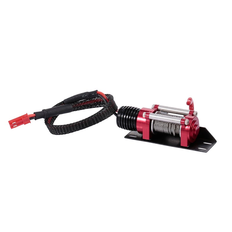 Generic - 1/10 Steel Wired Automatic Crawler Winch Control System And Wireless Remote Receiver For Traxxas HSI TAMIYA CC01 Axial SCX10 RC4WD D90 RC Crawler 13 X 4 X 8cm - Image 1