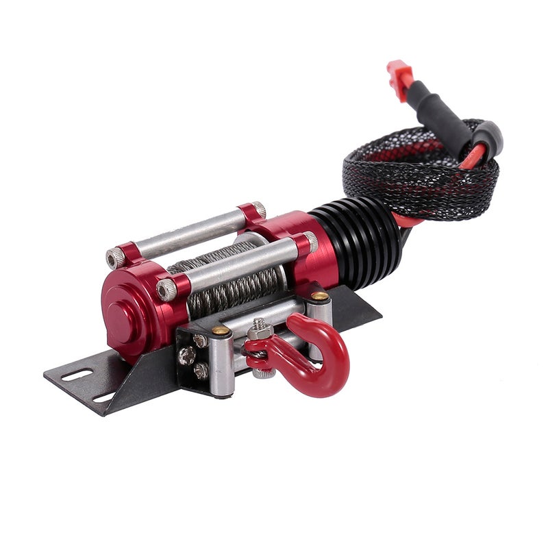 Generic - 1/10 Steel Wired Automatic Crawler Winch Control System And Wireless Remote Receiver For Traxxas HSI TAMIYA CC01 Axial SCX10 RC4WD D90 RC Crawler 13 X 4 X 8cm - Image 1