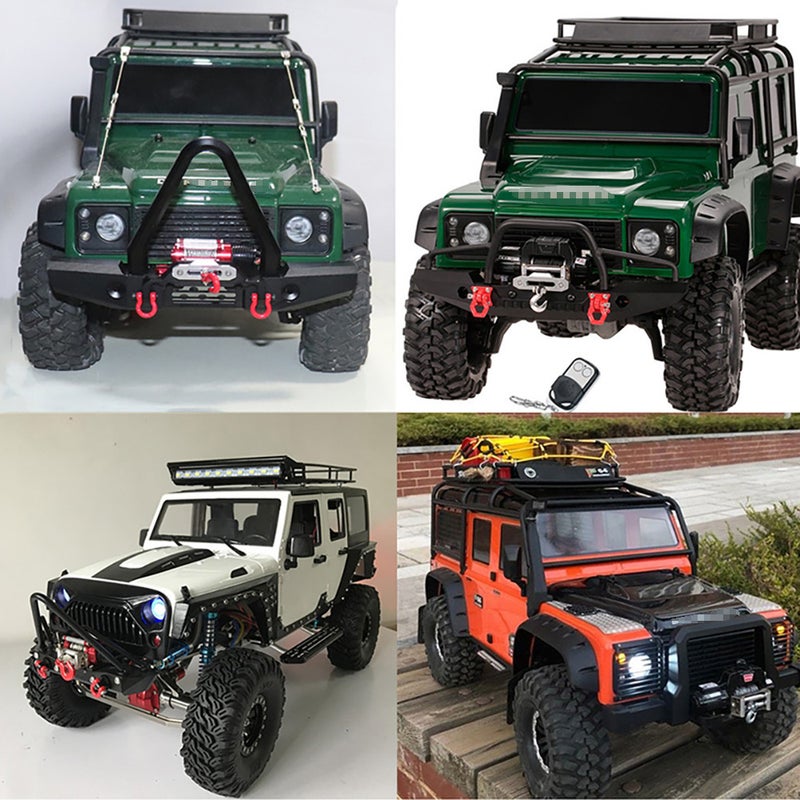 Generic - 1/10 Steel Wired Automatic Crawler Winch Control System And Wireless Remote Receiver For Traxxas HSI TAMIYA CC01 Axial SCX10 RC4WD D90 RC Crawler 13 X 4 X 8cm - Image 1
