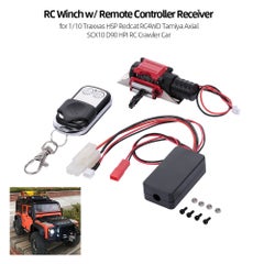 RC Winch With Remote Controller Receiver For 1/10 Traxxas HSP Redcat RC4WD Tamiya Axial SCX10 D90 HPI RC Crawler Car 9 X 3 X 8cm