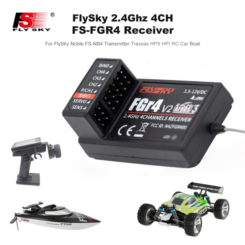 FS-FGR4 4CH AFHDS3 2.4Ghz Receiver For FlySky Noble FS-NB4 Transmitter 5 X 2.5 X 3cm