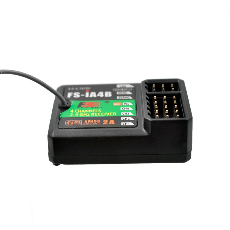 Flysky - FS-iA4B RC Car Boat 2.4GHz Receiver For FS-I10 FS-I6 FS-GT2F FS-GT2G FS-IT4S FS-I6S System Remote Controller 4 X 1.5 X 3cm - Image 1
