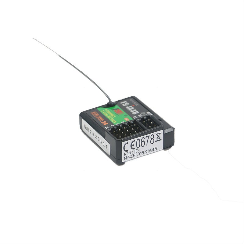 Flysky - FS-iA4B RC Car Boat 2.4GHz Receiver For FS-I10 FS-I6 FS-GT2F FS-GT2G FS-IT4S FS-I6S System Remote Controller 4 X 1.5 X 3cm - Image 1