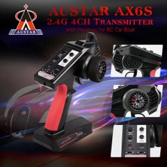 AX6S 2.4G 4CH Transmitter Radio Remote Control With Receiver For RC Car Boat 24.5 X 10.2 X 18.8cm - v1603987084/N41400029A_1