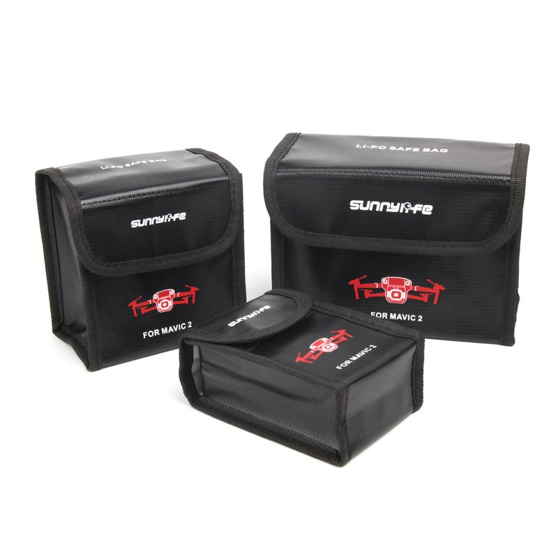 Outdoor Portable Safety Storage Bag for Mavic 2 Pro Zoom Drone Holding Three Batteries 17.2 X 2 X 12.2cm  - Image 5
