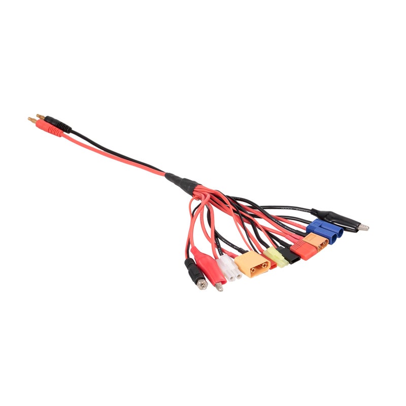 Generic - 10 in 1 Lipo Battery Multi Charging Plug Convert Charger Cable For Traxxas HSP Redcat RC4WD Tamiya Axial SCX10 D90 HPI RC Car Drone Toys 18.5 X 3 X 9.5cm - Image 1
