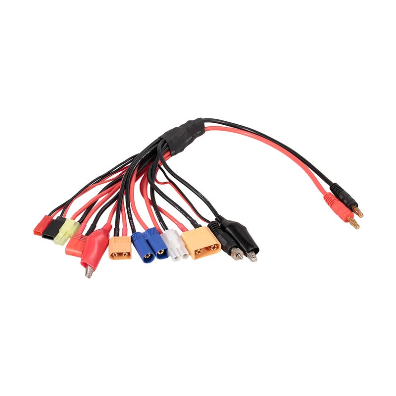 Generic - 10 in 1 Lipo Battery Multi Charging Plug Convert Charger Cable For Traxxas HSP Redcat RC4WD Tamiya Axial SCX10 D90 HPI RC Car Drone Toys 18.5 X 3 X 9.5cm - Image 1
