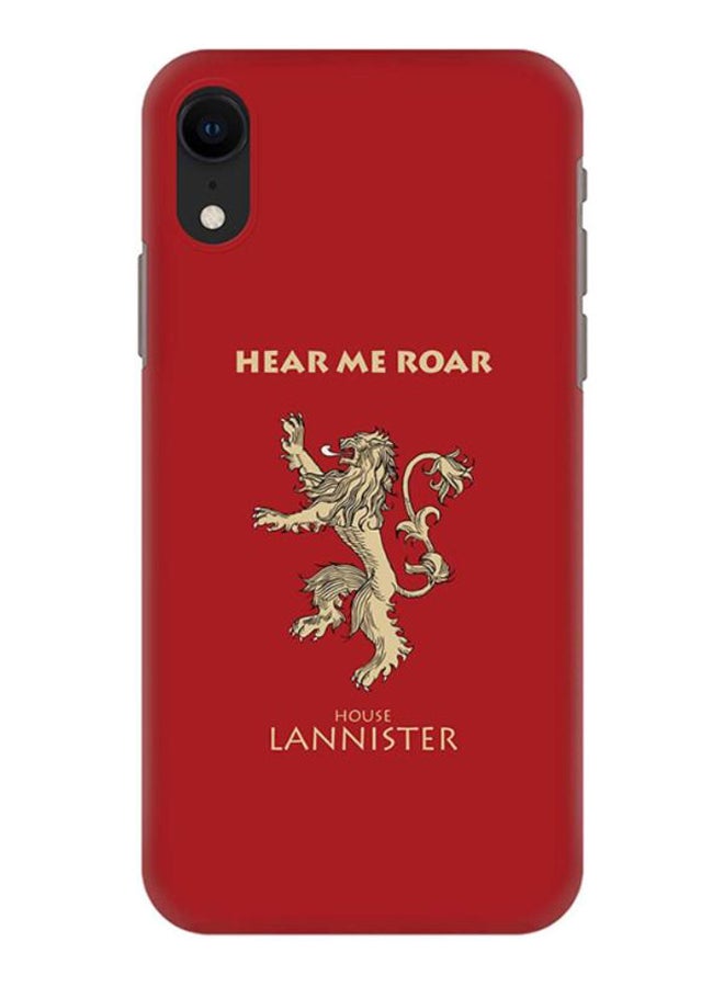 ستايلايزد غطاء حماية واقٍ بطبعة شعار من مسلسل "Game of Thrones House Lannister" لهاتف هواوي هونر 8X أحمر / بيج
