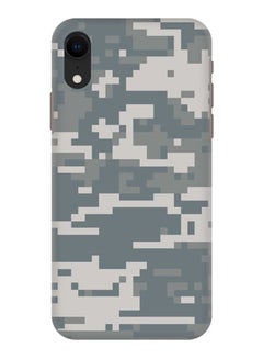 Digital Camo Protective Case Cover For Apple iPhone XR Grey