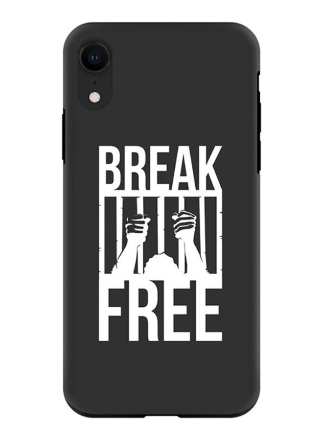 Break Free Protective Case Cover For Apple iPhone XR Black/White