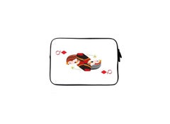 Queen Of Diamonds Premium Designer Sleeve With Strap For 15-Inch Laptop Multicolour