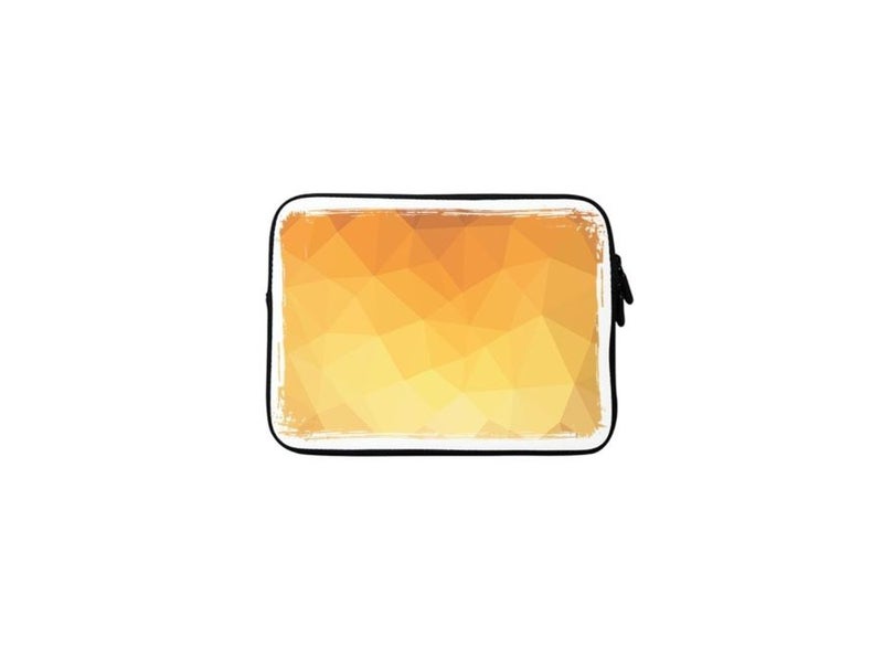 Stylizedd Gold Bar Premium Designer Sleeve With Strap For 15-Inch Laptop Yellow/White/Black - Image 1