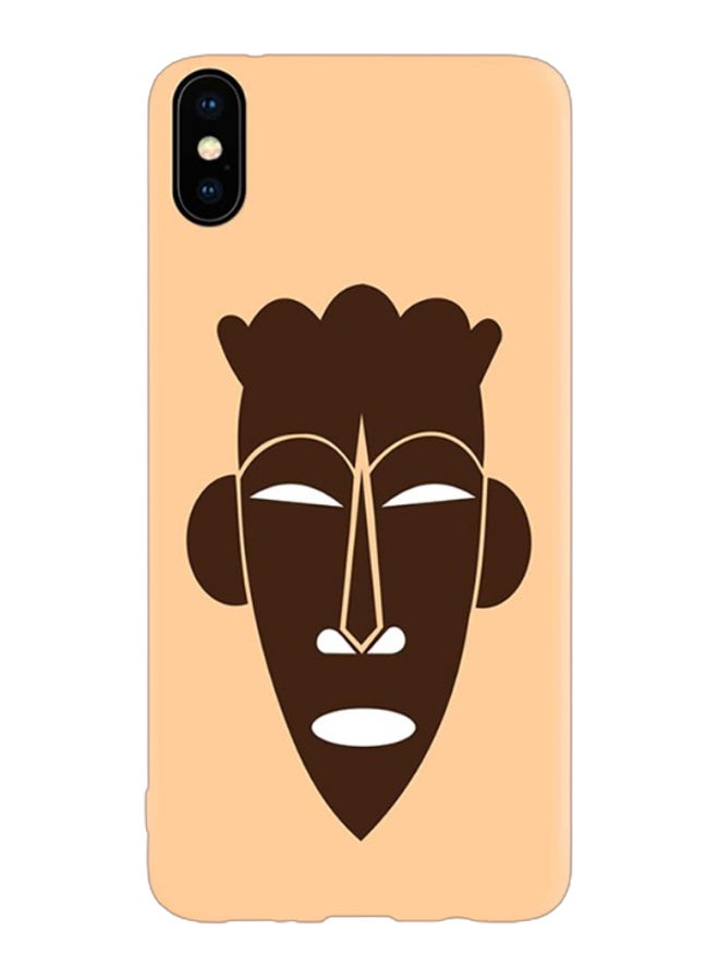 Stylizedd Tribal Mask Printing Protective Case Cover For Apple iPhone X/iPhone XS Beige/Brown