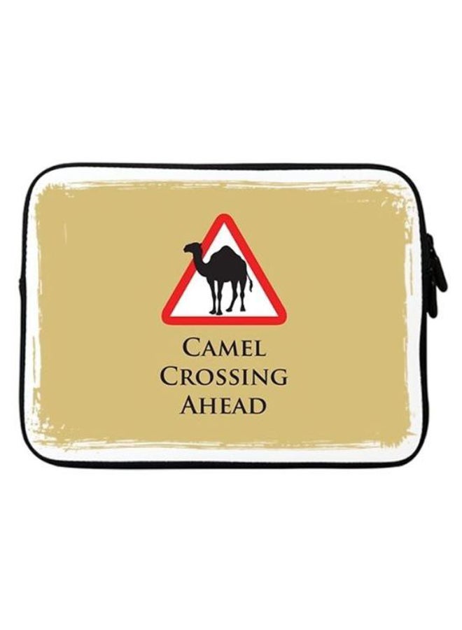 Stylizedd Camel Crossing Ahead Sleeve For Apple MacBook 15-Inch Beige/White - Image 1