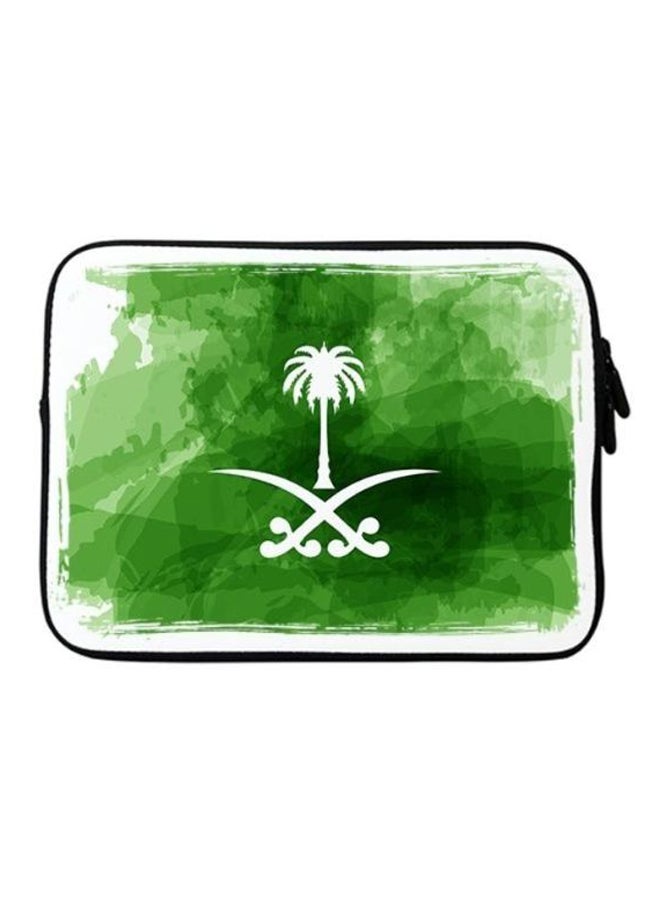 Stylizedd Saudi Emblem Sleeve For Apple MacBook 15-Inch Green/White - Image 1