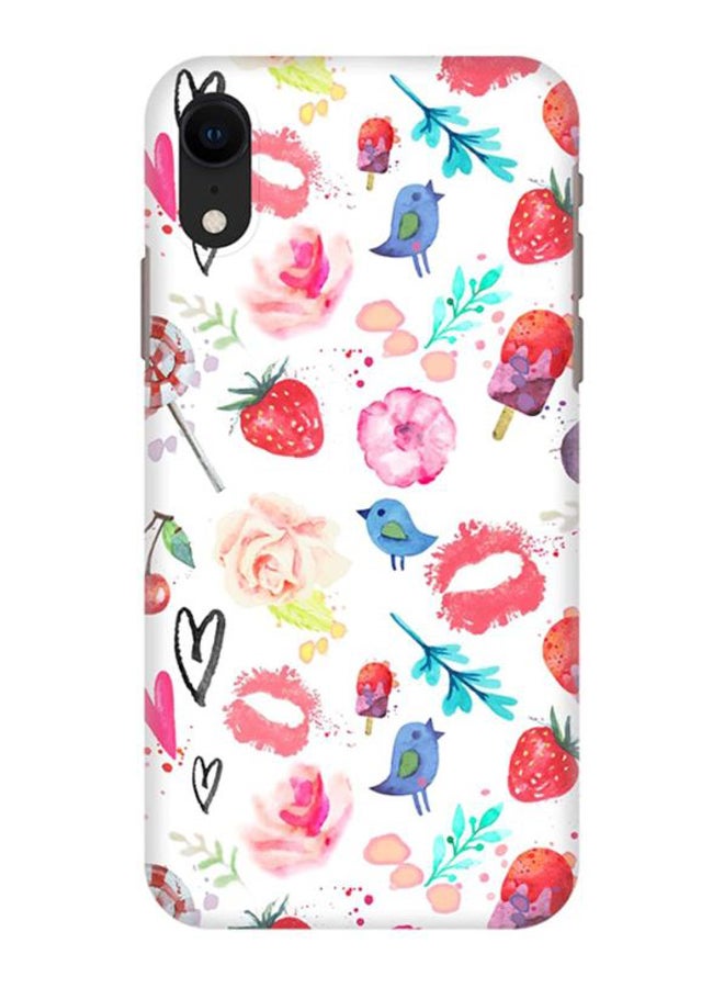 غطاء حماية بطبعة أجواء الصيف لهاتف أبل آيفون XR متعدد الألوان