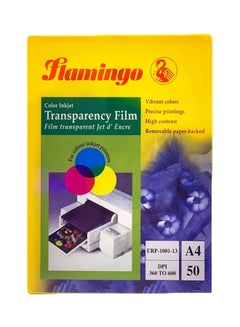FLAMINGO Color Inkjet OHP Transparency Film 50 Sheets 