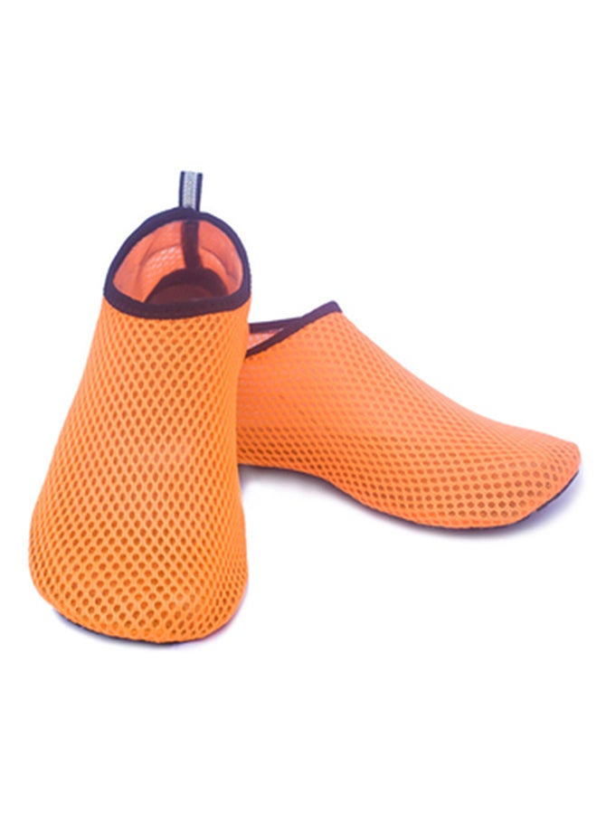 Generic Summer Unisex Mesh Quick Drying Anti Slip Swim Beach Barefoot Shoes Diving Socks 6x6x29cm
