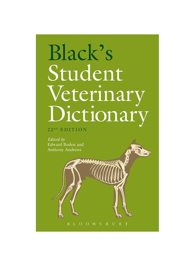 Black's Student Veterinary Dictionary Paperback English by E. Boden - 2017 