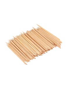 Generic Orange Stick, 100pcs/pack birch  - Image 1