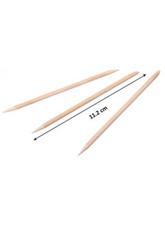 Generic Orange Stick, 100pcs/pack birch  - Image 2