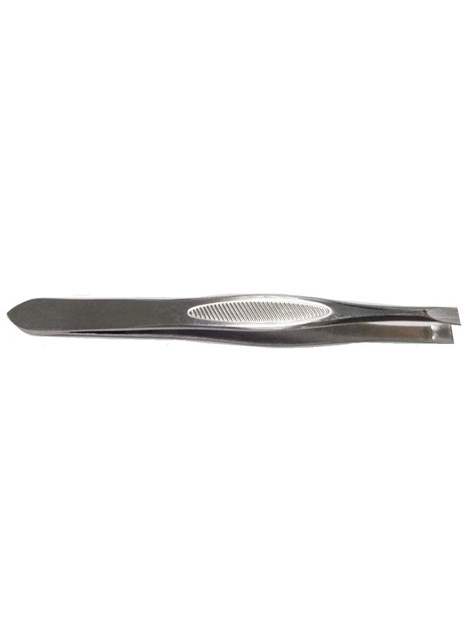 Generic Stainless Steel Eyebrow Tweezer Silver 9cm 