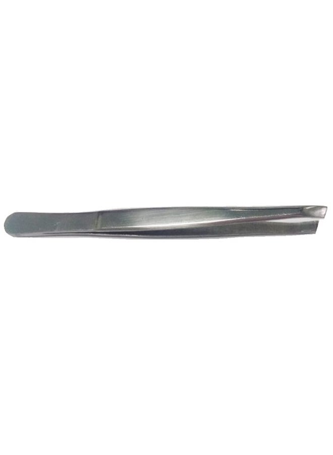 Generic Stainless Steel Eyebrow Tweezer Silver 8.4cm 