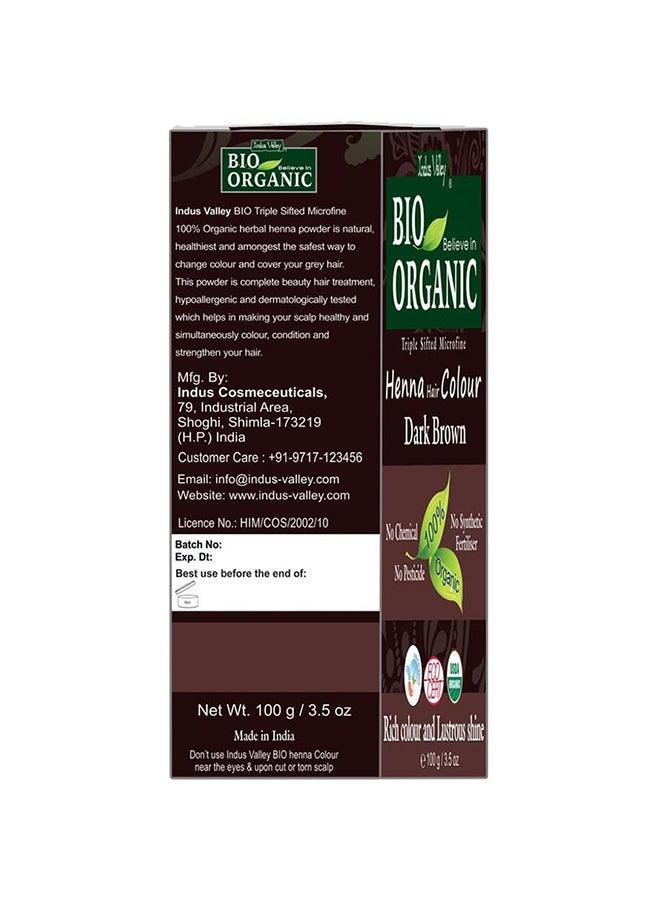 Indus Valley Triple Shifted Micro-Fine Henna Hair Color Brown 100grams  - Image 2