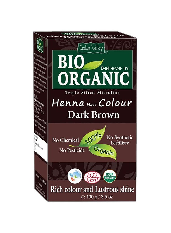 Indus Valley Triple Shifted Micro-Fine Henna Hair Color Brown 100grams  - Image 1