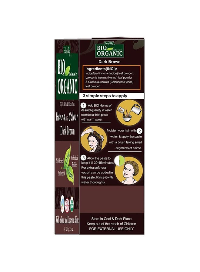 Indus Valley Triple Shifted Micro-Fine Henna Hair Color Brown 100grams  - Image 3