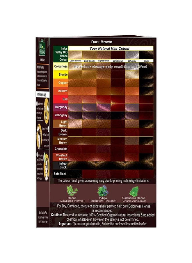 Indus Valley Triple Shifted Micro-Fine Henna Hair Color Brown 100grams  - Image 4