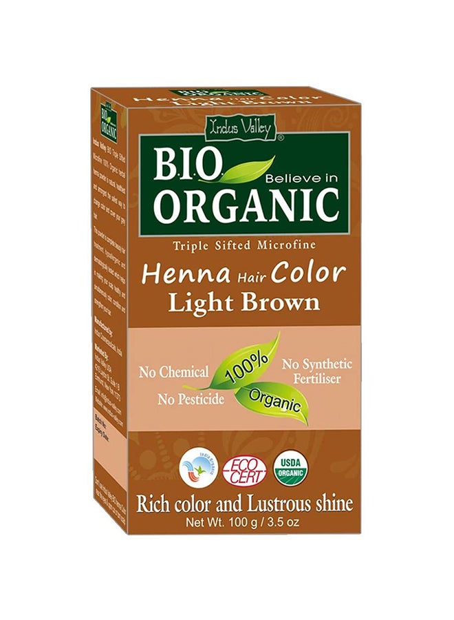 Indus Valley Organic Natural Henna Powder Brown 100grams  - Image 1