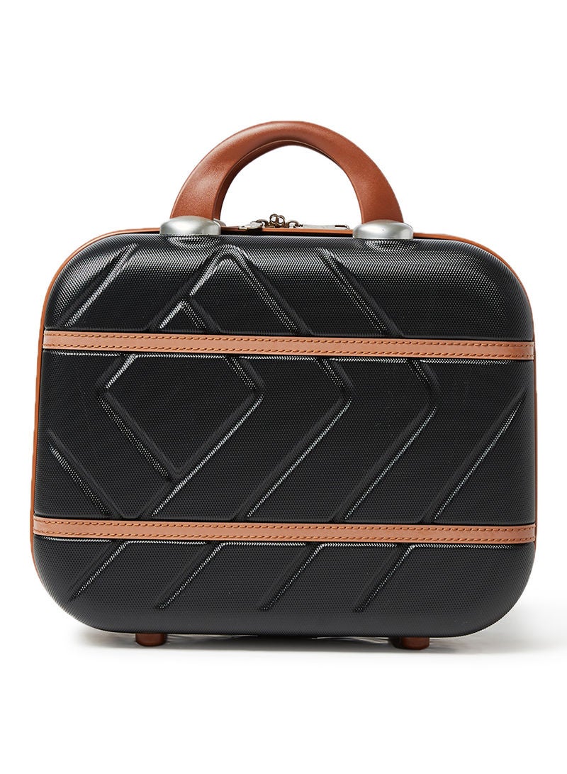 PK - 4 Piece Hardside Luggage Travel Trolley Bag Set Black - Image 1