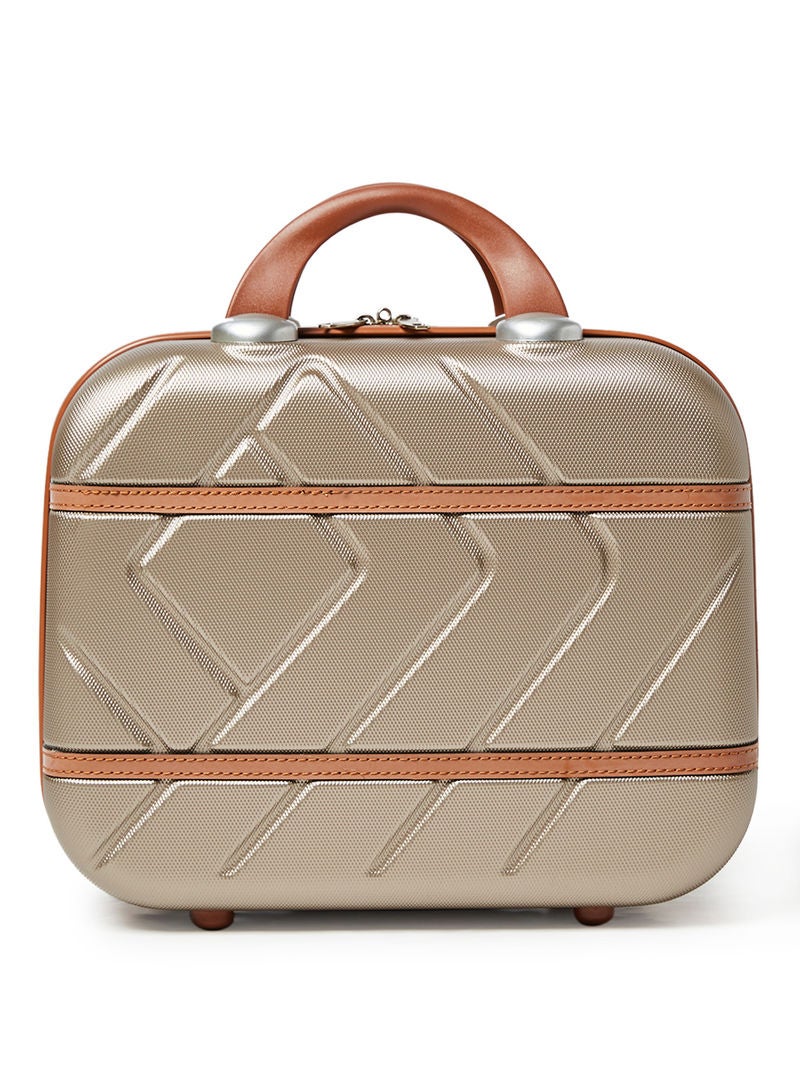 PK - 4 Piece Hardside Luggage Travel Trolley Bag Set Champagne - Image 1
