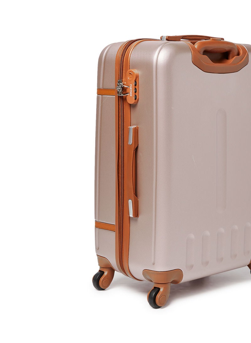 PK - 4 Piece Hardside Luggage Travel Trolley Bag Set Rose Gold - Image 1