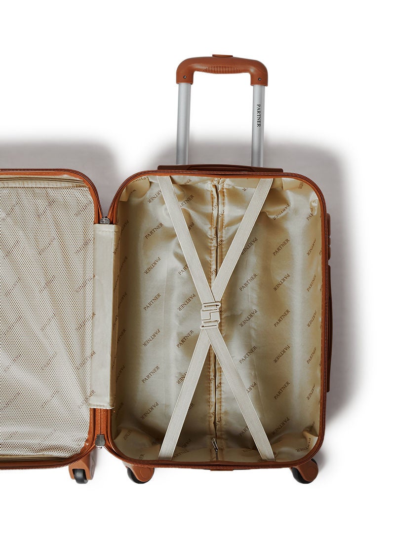PK - 4 Piece Hardside Luggage Travel Trolley Bag Set Rose Gold - Image 1