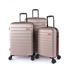 Track 3 Piece Travel Trolley Bag Set Champagne  - Image 1