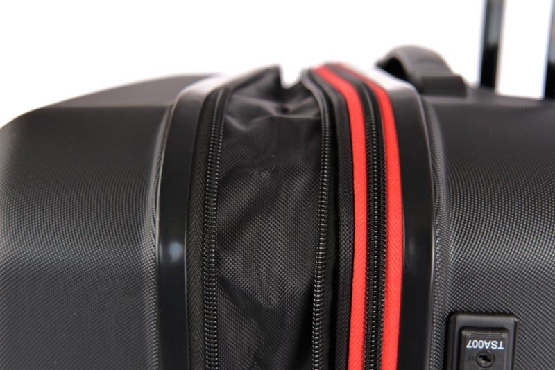 Track - 3 Piece Travel Trolley Bag Set Black - Image 1