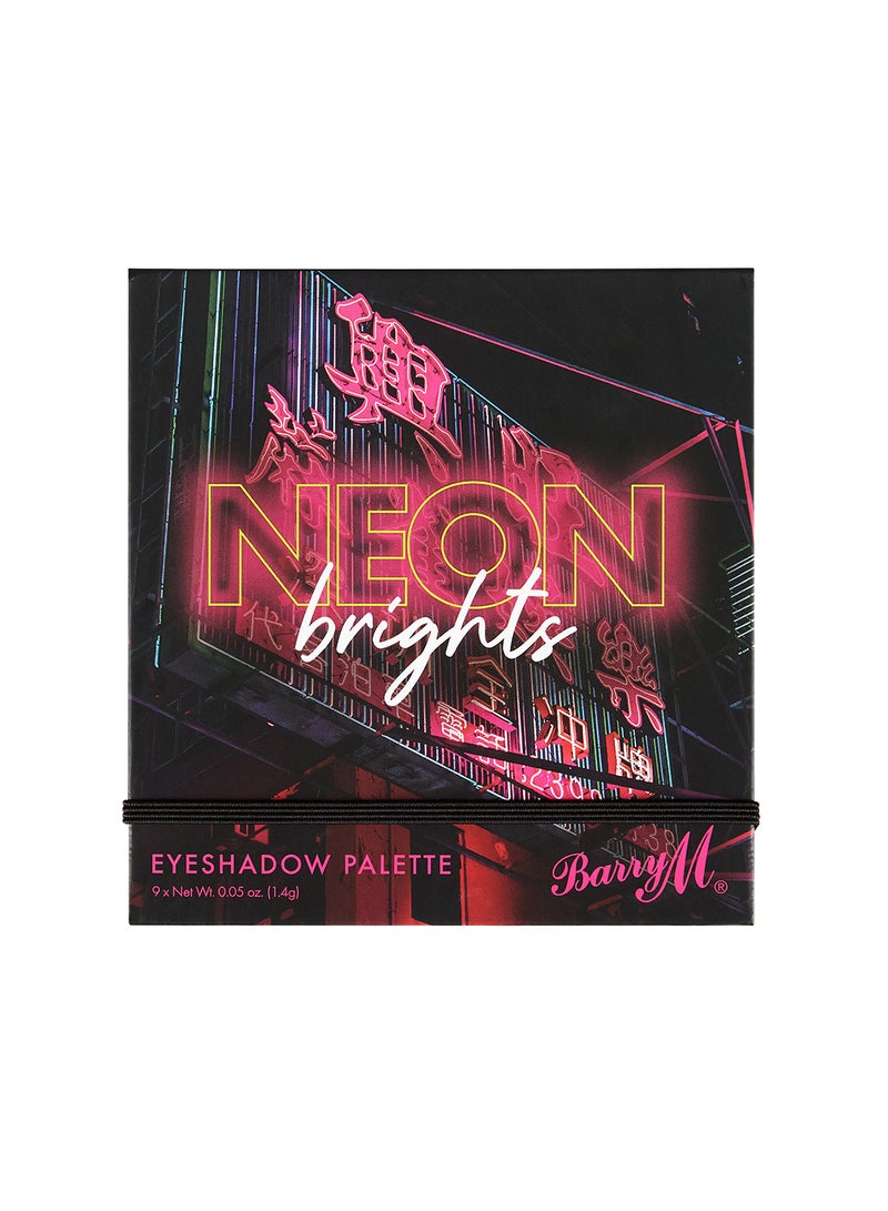 Barry M 9 Shades Eyeshadow Palette Neon Brights  - Image 2