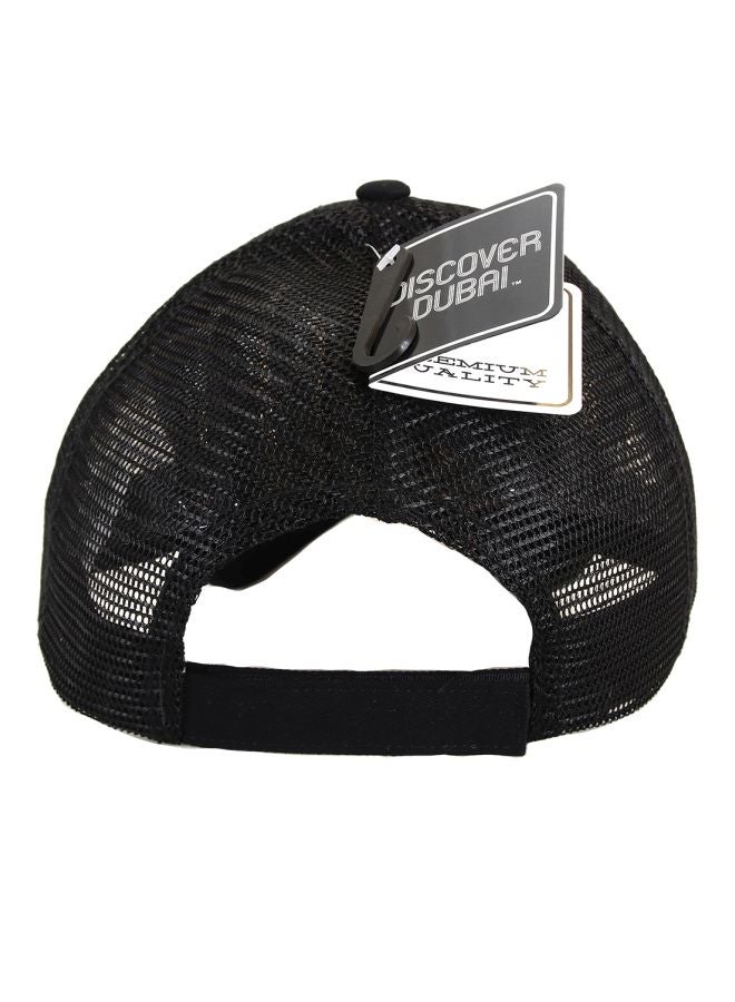 آل جابر قبعة مُطرزة بكلمة Dubai أسود/ أبيض/ أصفر - Image 2